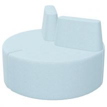 Pouf Tri Ply Ø 115 Cm + 2 Dossiers Bleu Clair