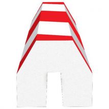 Profilé Conique Pour Poutre En I - Rouge Et Blanc
