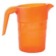 Plastorex - Lot de 6 Pichets Copolyester 1,5L Orange Transparent - Empilables, Usage Alimentaire