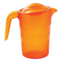 Pichets Copolyester 15l Avec Couvercle - Orange Transparent