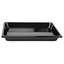 Plats Mélamine - Gn 1/2 - 26.5 X 32.5 X 4 Cm - Noir