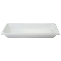 Plats Mélamine - Gn 1/3 - 17.6 X 32.5 X 4 Cm - Blanc