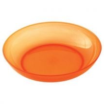Assiettes Polypropylène Ø 185 Cm - Orange Translucide