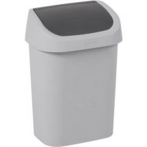 Poubelle À Couvercle À Bascule Mistral - Gris - 10l