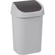 Poubelle À Couvercle À Bascule Mistral - Gris - 25l
