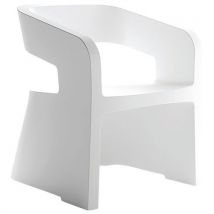 Sokoa - Chauffeuse Opus 1 place Blanc - Rotomoulé, Patins, 4 pieds - Design et Durable