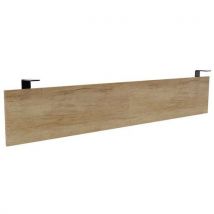 Voile De Fond Susp. Bureau L200xp100cm Noir/chêne Nebraska