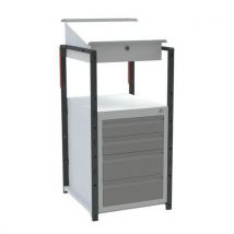 Pupitre Fimm Atelier Bloc 4 Tiroirs 4 Patins Caoutchouc