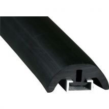 Embout Mural Lisse Demi Lune - Noir