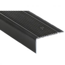 Nez De Marche Cornière Rénovation - Aluminium Noir - 15m