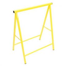 Manutan Expert - Tréteau pliant en acier - Charge 200 kg - Hauteur 73.5 cm - Jaune - Robuste et Stable