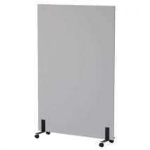 Enond Mobilier - Claustra Milan 120x180cm sur roulettes Gris perle - Cloison de séparation - Montage facile - 10 ans garantie