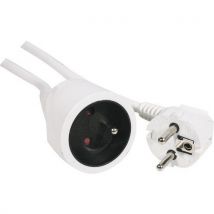 Rallonge Secteur Tripolaire - Blanc - 3m