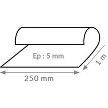 Matelas Acoustique Antivibratoire Résiliant 5 Mm 250mmx1m