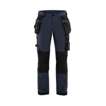 Pantalon De Travail Artisan Stretch 4d Femme Bleu Foncé/noir D20