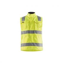 Gilet Sans Manches Haute Visibilité Jaune Fluo Marine - Homme