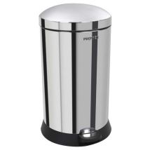 Prosper - Poubelle de cuisine Boheme 20L Argent - Métal Inox - Ouverture à pédale - Usage alimentaire