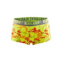 Boxer Femme Jaune Fluo/gris Clair - Lot De 2 - L