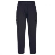 Pantalon De Travail Cargo Extensible Pour Femmes 28 Noir - Unisexe