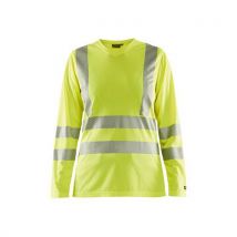 T-shirt Manches Longues Anti-odeur Anti-uv Jaune Fluo - Femme