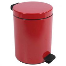 Poubelle Pour Sanitaire Salle De Bain Retro 5 L - Rouge