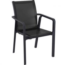 Fauteuil Exterieur - Polypropylène - Textilène-noir-atlantic