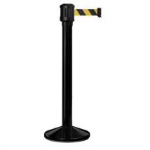 Poteau Extérieur Noir À Sangle 4m Noir/jaune
