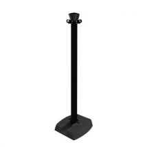 Poteau De Balisage Abs Rabattable Base Lestée - Noir