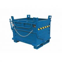 Bennes À Ouverture Basculante - Acier Bleu - Aximum