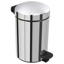 Poubelle Pour Sanitaire De Salle De Bain Bohème 3 L - Argent