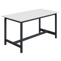 Sofame - Établi PTH L1500 Stratifié 30mm Mécanique Gris Foncé - Charge 300kg - Hauteur Réglable 770-1050mm - Éco-responsable