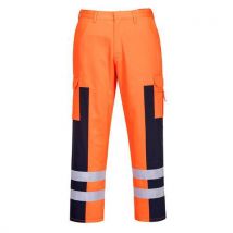 Pantalon "balistique" Haute-visibilité S Orange/marine - Homme