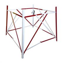 Viso - Barriera Da Cantiere Estendibile Quadrata - Rosso/bianco