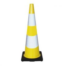 Viso - Cono Delimitazione Zavorrato 90cm Strisce Classe 2 Giallo