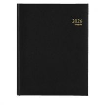 Agenda 2026 Timing 7 Giorni 2 Pagine Nero - Manutan