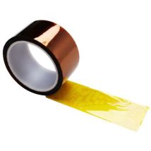 Manutan Expert - Nastro Adesivo Poliammide Ambra - 50mm x 33m - Resistente a 280°C