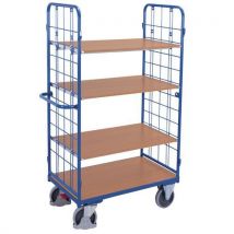 Variofit - Carrello Alto 4 Ripiani Legno 1200x800mm 500 Kg Variofit
