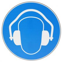 Cartello Protezione Uditiva Obbligatoria-pvc-300mm - Manutan