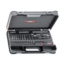 Usag - Cassetta Utensili con Bussole Esagonali (44 pz) - ABS Cricchetto Reversibile - Ideale per Professionisti