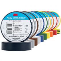 3M - Lotto Multicolore Di Nastro Isolante Temflex 165 10m X 15mm