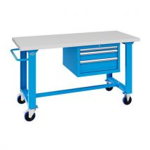 MG Magrini - Banco Componibile Su Ruote 1500x800x870hmm Piano In Laminato