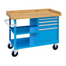 MG Magrini - Banco Monob Ruote 1200x800x910 Piano Listellare Con Sponde