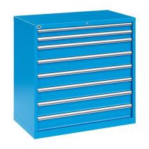 MG Magrini - Armadio 8 Cassetti Blu - 1023x572x1000mm - Estrazione Parziale - Carico 100kg/cassetto