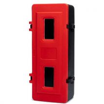 Jonesco - Cassetta Estintore 6 kg in Polietilene Rosso/Nero - Protezione Antincendio Robusta