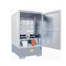 Deposito Zincato per Cisternette 1000L - Vasca di Ritenzione 1000L - Galvanizzato - Resistente Idrocarburi