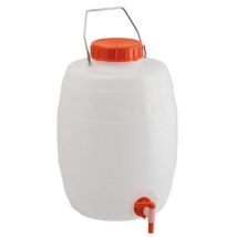 Lotto di 3 - Bottiglione HDPE Alimentare 15L con Rubinetto - Bocca Larga Robusto e Pratico -