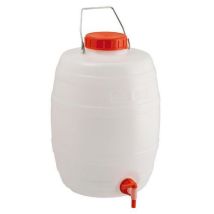 Lotto di 3 - Bottiglione HDPE Alimentare 20L con Rubinetto - Bocca Larga Robusto e Sicuro -