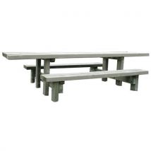 Procity - Tavolo Con Panche Rustico 3 M - Per Disabili