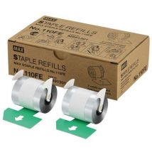 Max - Cartucce Punti Metallici Piatte - 4000 Punti - Per Spillatrice Elettrica EH110F