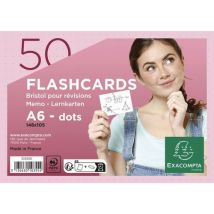 Lotto di 19 Flashcard Con Pellicola E Con Anello - Exacompta